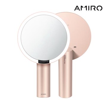 【AMIRO】 Oath自動感光LED化妝鏡-綺夢花園禮盒-薄霧粉/美妝鏡/化妝鏡/LED鏡/智能觸控化妝鏡/環形補光化妝鏡/補妝鏡/發光鏡/禮物