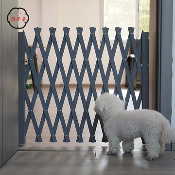 柵欄 圍欄 戶外柵欄 庭院柵欄 花園籬笆 攔狗實木伸縮柵欄帶腳護欄立柱圍欄陽臺網格爬藤花架戶外庭院籬笆特惠/開立發票 工廠現貨 z215