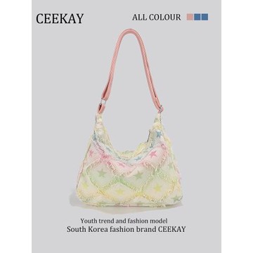 CEEKAY正品高級感帆布腋下單肩大包包女2025新款大容量通勤托特包