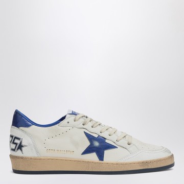 White/metallic blue Ballstar sneakers