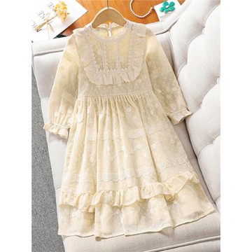 女童連衣裙秋裝2025新款女孩洛麗塔兒童春秋裙子中大童純棉公主裙