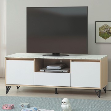 MUNA家居  原木雙色鐵腳5尺電視櫃/長櫃(333)   149X40X56cm