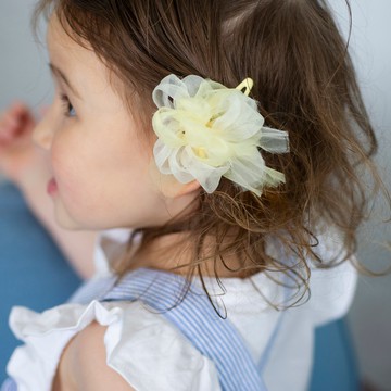 兒童 | 盛開的髮夾 | 開朗 |黃