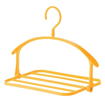 葉子小舖 二合一翻轉吊掛曬衣架  34.5 x 19 x 26cm  黃色