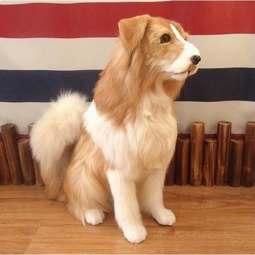 超火仿真狗牧羊犬雪納瑞狼狗動物模型展廳裝飾品家居軟裝狗擺件