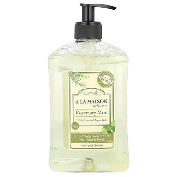 A La Maison de Provence, 手部和身體液體皂，迷迭香薄荷香，16.9 液量盎司（500 毫升）