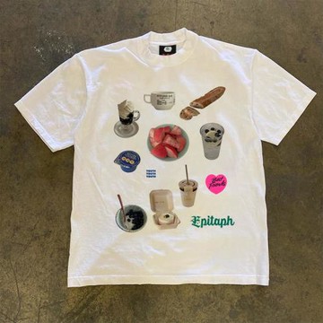 王有病工作室 220G 透氣正肩版！美式oversize大碼男女情侶裝半袖