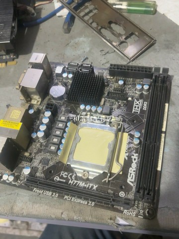 華碁H77M-ITX 1155 D3 小板 17x17cm 實測好peration 台式機 主板 帶【三和電腦配件店】