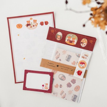 兩隻熊的家 信紙組