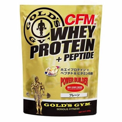ゴールドジム(GOLD'S GYM) CFMホエイプロテイン プレーン 900g