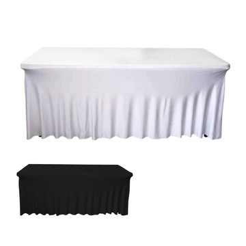 LOGIS 120x60cm 豪華款彈力桌布 桌巾 桌套【RTCWS120】黑