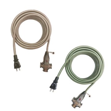 100%台灣製~電精靈 新安規 2尺2P3插延長動力線 FB2002 軍綠狼棕二色隨機（戶外、室內、露營最首選）