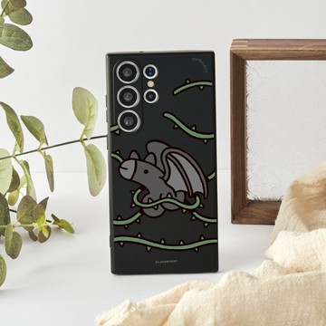 屌面人Lanparman暗黑惡魔ㄐㄐ純色矽膠SAMSUNG手機殼