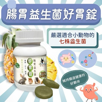 Pet Village 小動物腸胃益生菌化毛好胃錠｜60錠