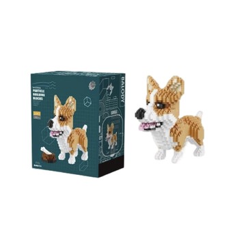 預購【遊戲家】柯基微型積木 迷你微型鑽石積木 - 柯基積木