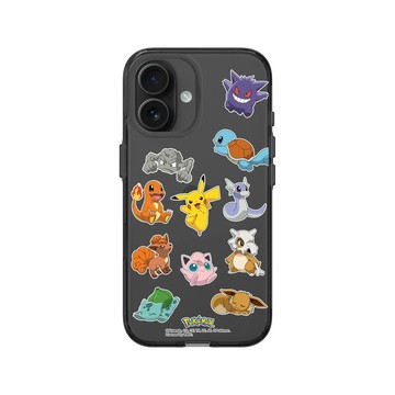 iPhone 16 Clear (相機按鈕) 酷墨灰 - 寶可夢 Pokemon - 去吧寶可夢