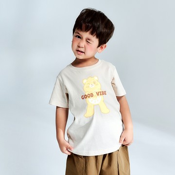 CACO-MIT Funshine Bear印花短T-童【J3CB503】