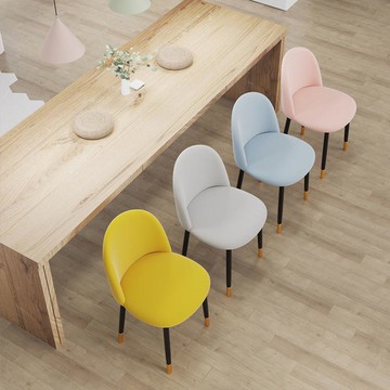 化妝椅 北歐網紅椅家用餐椅化妝美甲凳子簡約書桌椅梳妝台靠背椅ins椅子【林之舍】