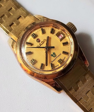 瑞士 RADO 雷達 Green horse 日期自動上鍊 女用機械古董手錶