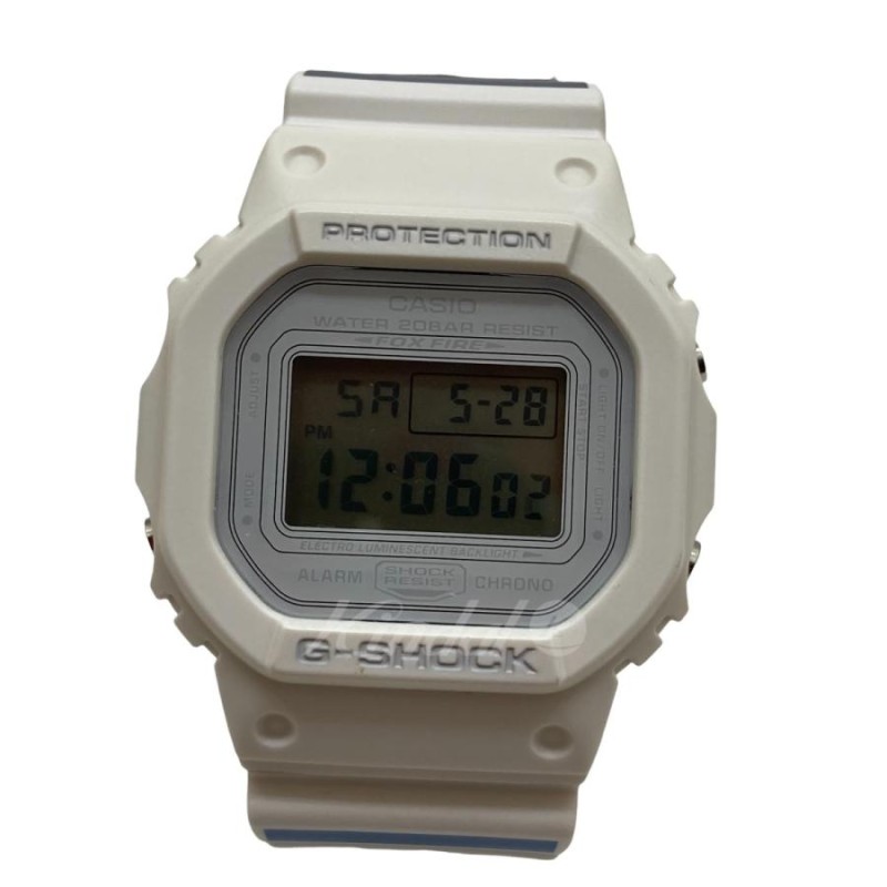 CASIO G-SHOCK×BAND OF OUTSIDERS DW-5600VT デジタル腕時計 ホワイト