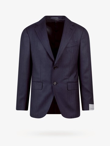 Wool single-breasted blazer - CARUSO - gender_Man