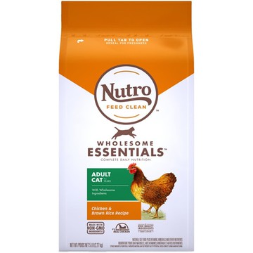 Nutro Wholesome Essentials Adult Dry Cat Food Chicken & Brown Rice 5 lbs