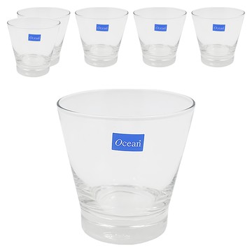 Ocean Glass Studio威士忌杯 Set 6入 造型簡約 大方美觀 使用無鉛玻璃 透亮無雜質  97 x 96mm