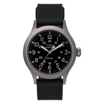 TIMEX 天美時 Expedition Scout 40毫米 矽膠錶帶腕錶(黑 TXTW2Y63300)