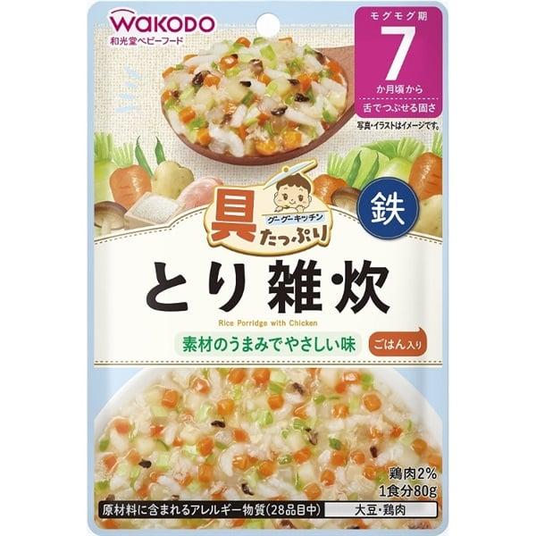 アサヒグループ食品 具たっぷりグーグーキッチン とり雑炊 80g ベビーフード 離乳食 雑炊