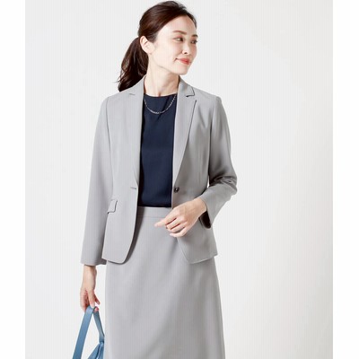 JUN&ROPE´ シャドーストライプ スカートスーツセットアップ 通販でき