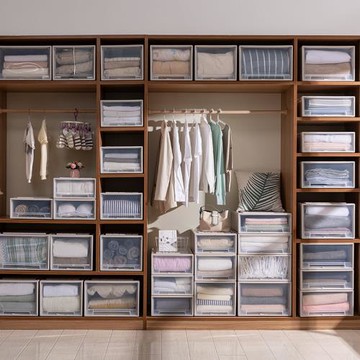 透明抽屜式收納柜衣柜塑料柜家用內衣儲物柜衣櫥整理箱衣服收納盒