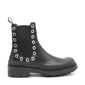 Alexander Mcqueen - Black Leather Chelsea Boots