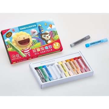 【龍品文創】 奶油獅 12色 奶油獅粉臘筆 OP-12A BUTTER LION 雄獅