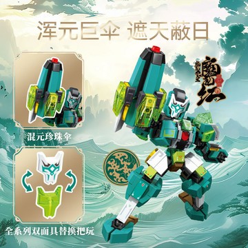 台灣出貨🔥 積木機甲 小型積木 變形 森寶天王機甲戰士變形機器人金剛戰神組裝模型男孩小顆粒拼裝積木
