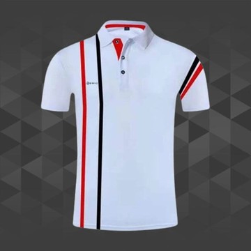 時尚百搭風格運動POLP衫（紅藍線條）（男女皆可穿）