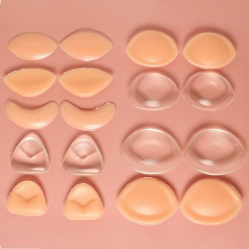 隔日到【粉紅菲菲】比基尼內衣胸墊 三角形隱形胸墊 加厚大鮑魚硅膠胸墊 小鮑魚 插片 59-0039、0010、0012