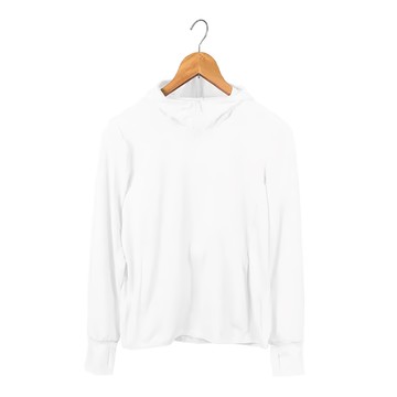 Beatrice 碧翠絲 女款涼感防曬連帽外套  L  純淨白