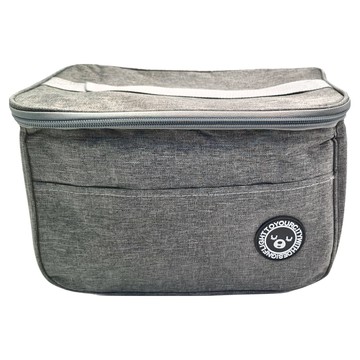 方形保溫便當袋  中26 x 17 x 18cm  灰色  2個