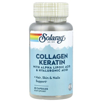 Solaray, 膠原蛋白角蛋白，I、II、III 型，60 粒膠囊