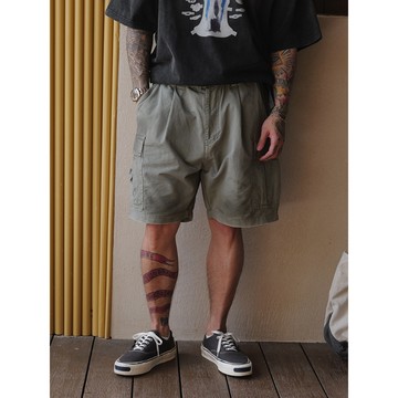 「Doushop」Unbent 25s/s 復古水洗做舊工裝短褲