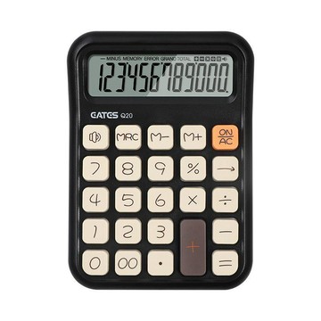 【台灣出貨】古德Q20高顏值計算器大學生可愛大鍵盤辦公室用財務會計多功能