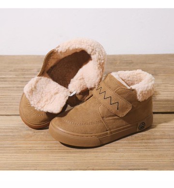 女童保暖鞋  童鞋女童二棉鞋兒童羊羔毛保暖鞋子男童棉鞋  瑪麗蘇
