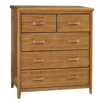 文創集 馬倫實木3.5尺五抽斗櫃-106x53x121cm免組