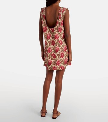 Posse Rosalie floral linen shift dress