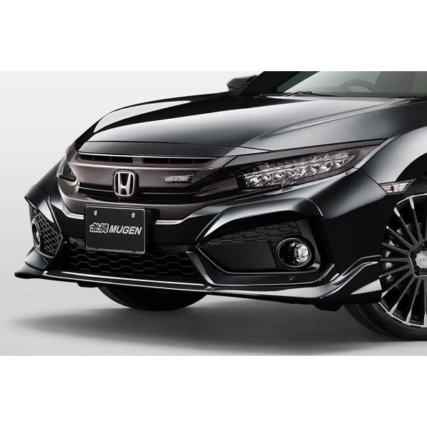 MUGEN 無限 フロントアンダースポイラー クリスタルブラック・パール シビック FK7 2017/9〜2019/12 | LINEショッピング