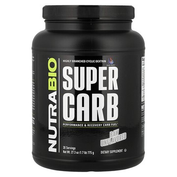 NutraBio, Super Carb，原味，1.7 磅（775 克）
