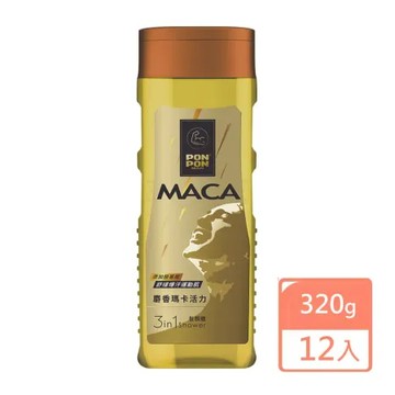 澎澎MAN 麝香瑪卡活力三效潔淨露320gX12入(箱購特惠)