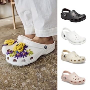 Crocs 卡駱馳 (中性鞋) 經典克駱格-白色-10001-100_洞洞鞋