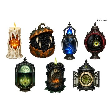 【9 月新品】20-154-0030 剪貼紙 瘋狂哥德萬聖節