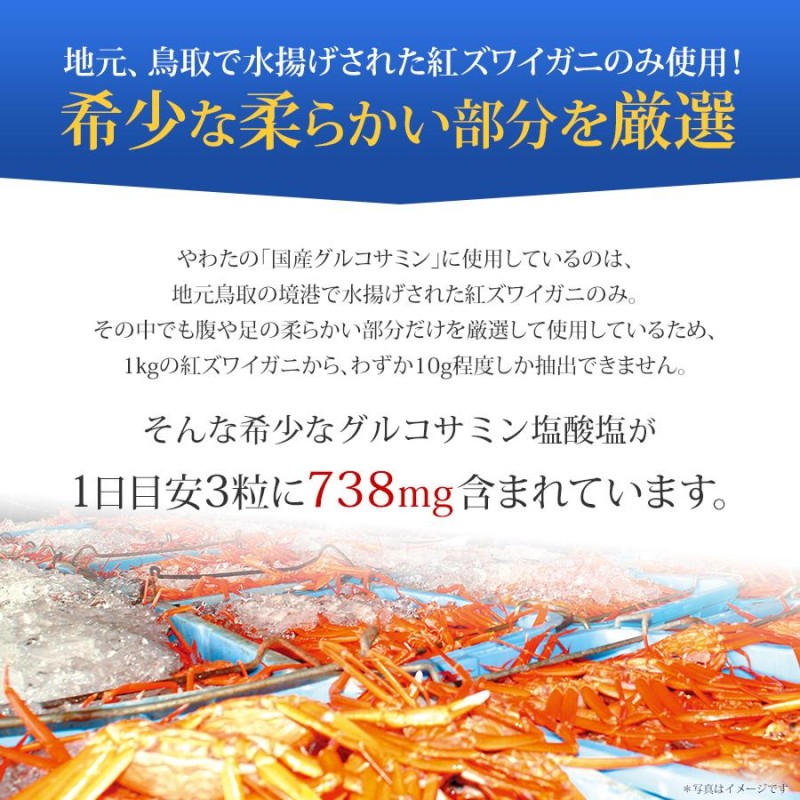 やわた 国産 グルコサミン 2袋セット - 健康用品